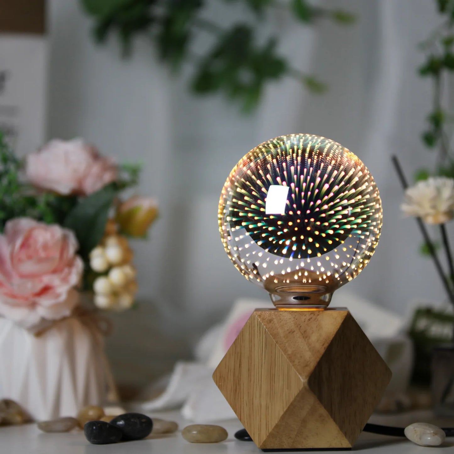 TIANFAN Vintage Led Bulb G95/G30 Edison Bulb 4W 3D Effective AC85-265V E27 Firework Decorative Light Bulb Yellow Warm