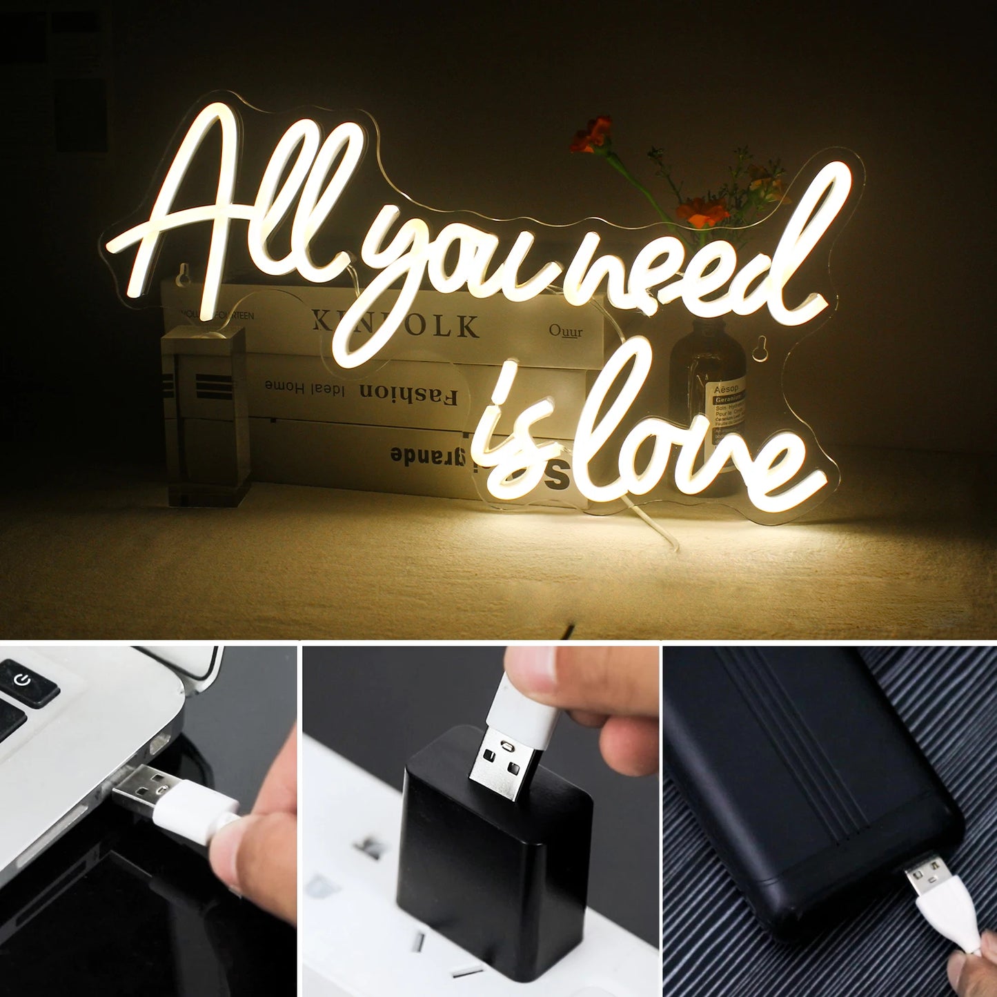 It Was Always You Neon Signs LED Wedding Boda Party Romantic Sign Lights Bedroom Room Decor Art Wall Oh Baby Decoration Lamp