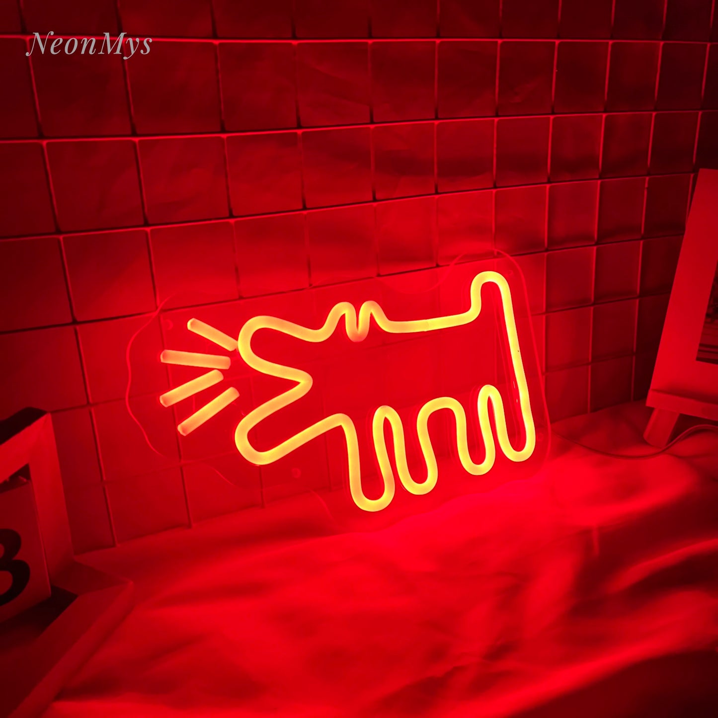 Barking Dog Neon Sign Pet Shop Decor Led Light Birthday Gift for Pet Lover Neon Kids Bedroom wall Art Decor Acrylic Neon Signs
