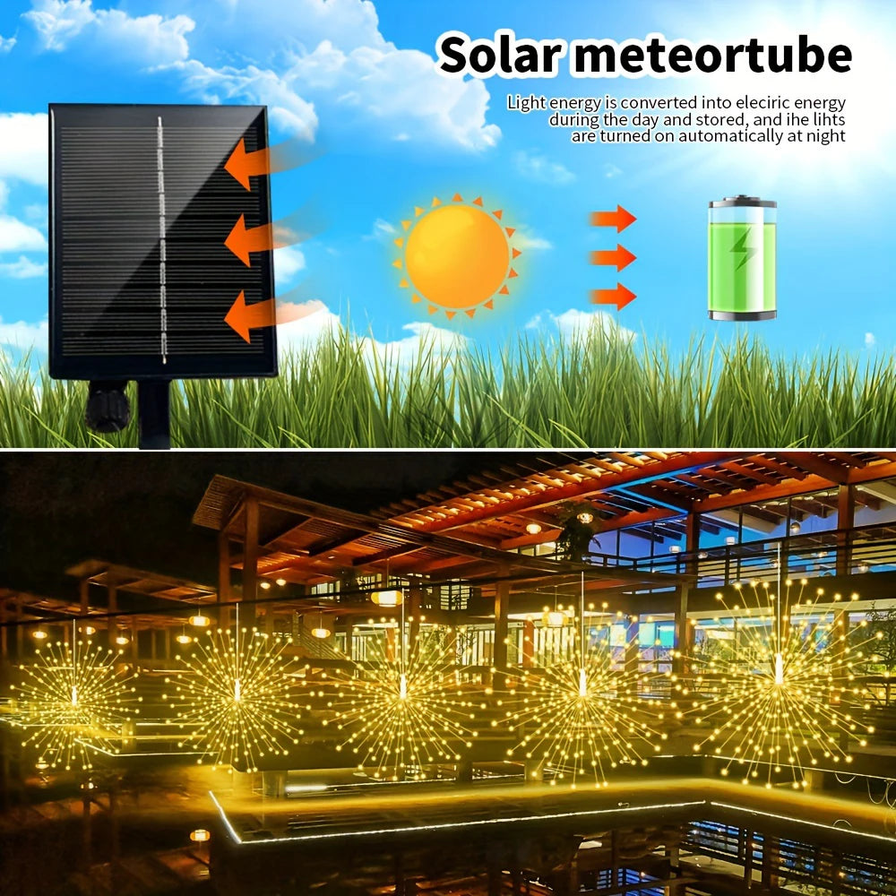 Solar Lights Outdoor Waterproof Solar Garden Lights 8 Modes 360 480 Led Fairy Lights for Garden Patio Tree Decorations Lights