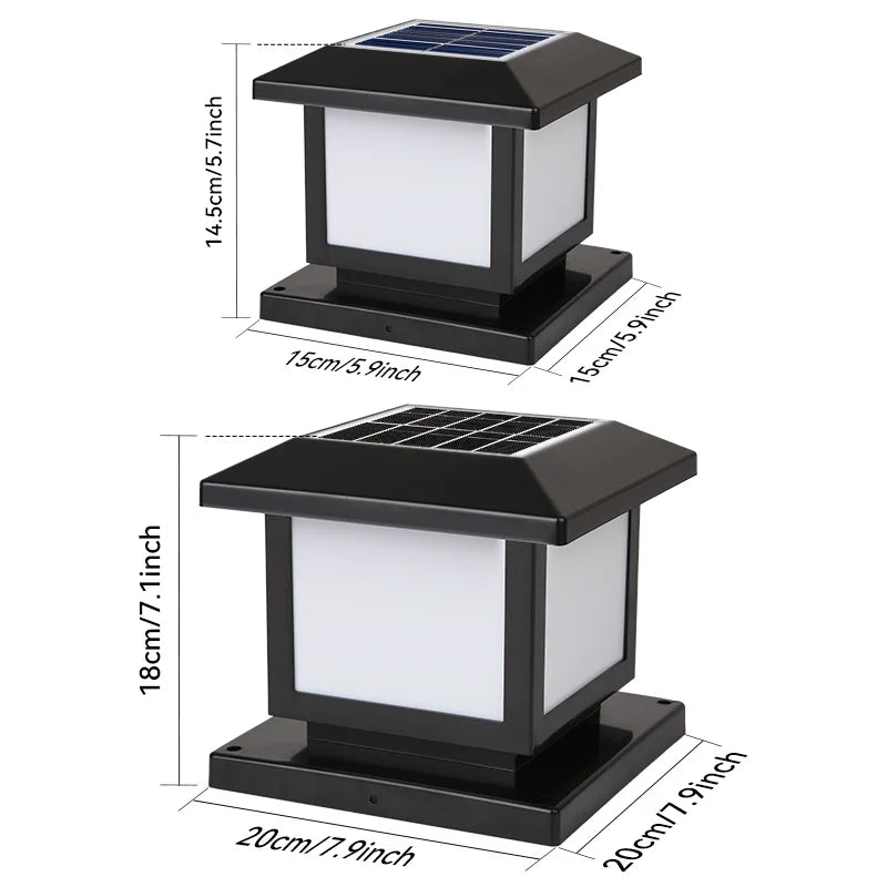 Solar Lights Outdoor Pillar Lamp Room Decor Vintage Led Home & Garden Parking Lot And Corridor Aisle Solar Waterproof Lighting