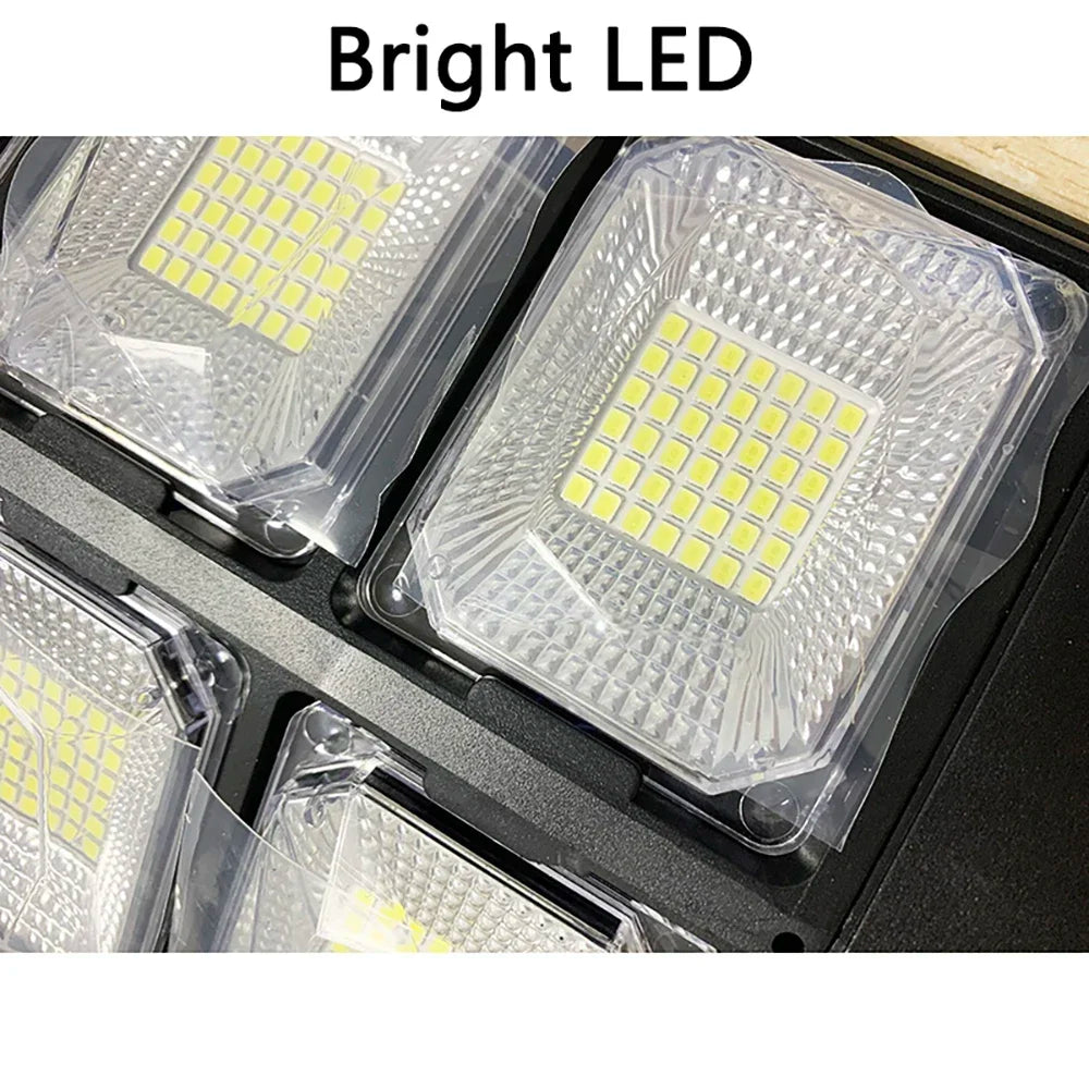 Super Large Solar Street Light Outdoor Human Motion Sensor Waterproof Ultra Wide 3 Modes Induction Wall Lamp for Yard Garden
