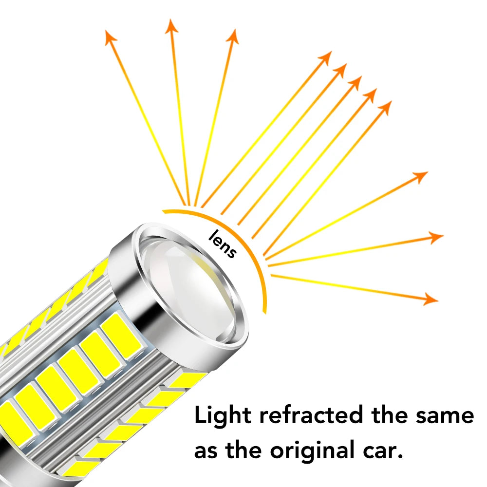 2pcs 1156 BA15S P21W LED Car Tail Bulb Brake Lights for Ford Focus MK2 MK3 ST RS Ecosport Ranger C-Max S-Max Fuga Escape Fiesta