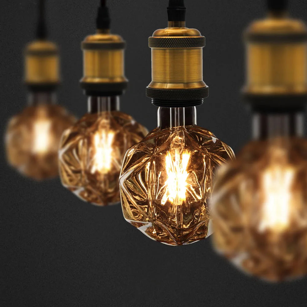 TIANFAN Specialty Decorative Vintage Led Bulb Gaint Big Led Bulb G125 Lotus 4W 220-240V E27 Edison Style 2700Kelvin Warm