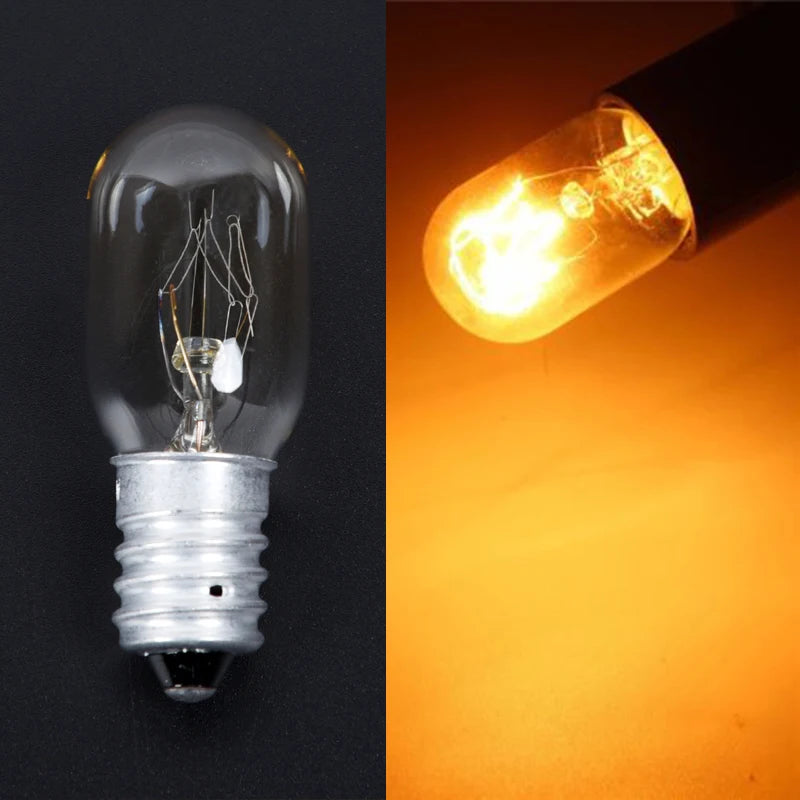 20pcs/set Salt Lamp Bulb 15w E14 Screw In Pygmy Bulbs Fridge Appliance Oven Replacement Glass Bulbs For Refrigerator Accessories