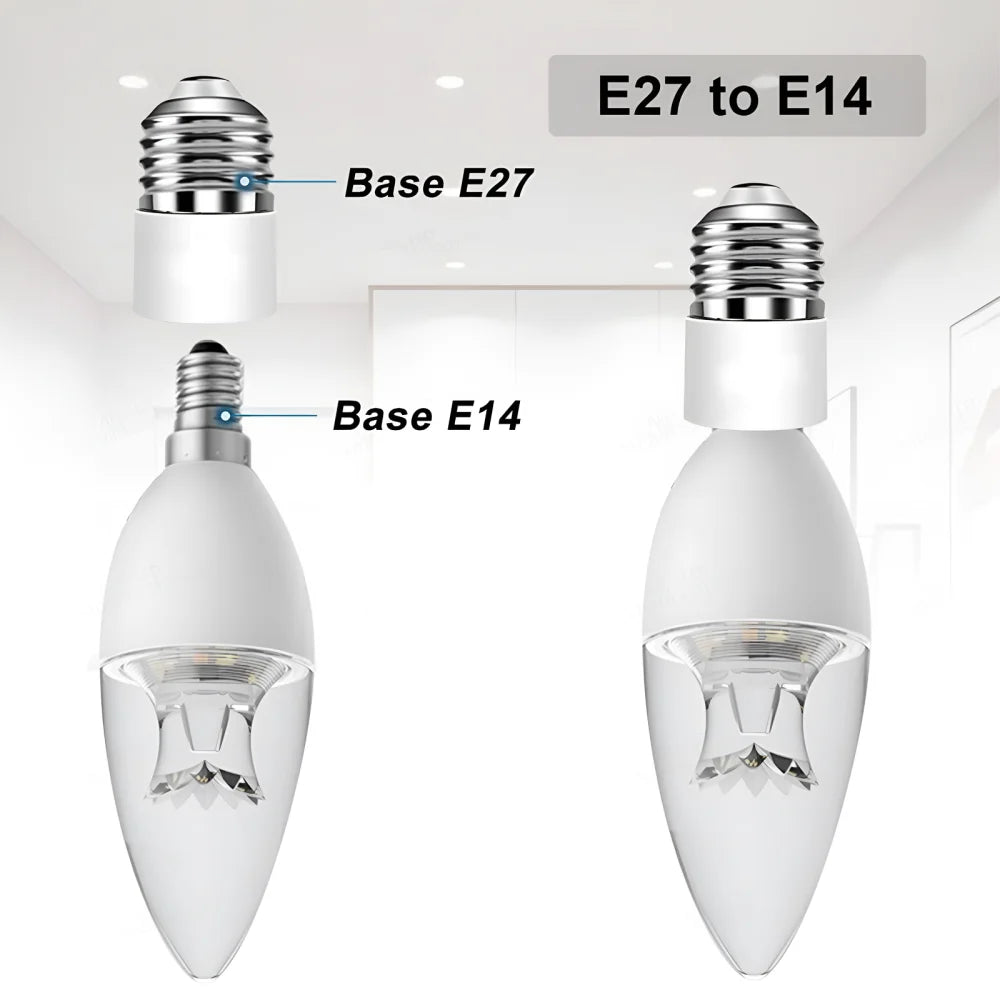 E27 TO E14 LED Bulb Lamp Holder 2 in 1/3 in 1/4 in 1/5 in 1 E27 Base Socket Splitter LED Lamp Socket Light Bulb Adapter Holder