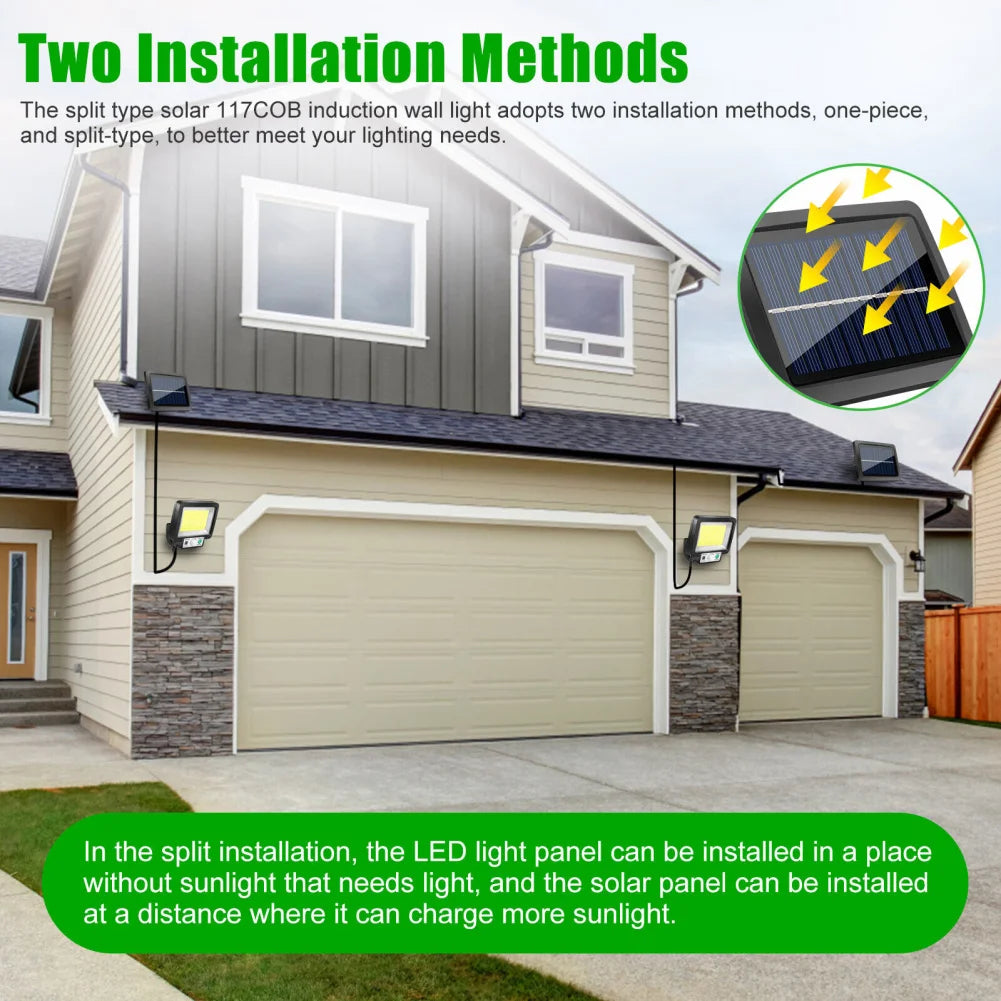 Usb Solar Street Lights Outdoor Solar Lamp Waterproof Motion Sensor Security Lighting For Garden Patio Path Yard