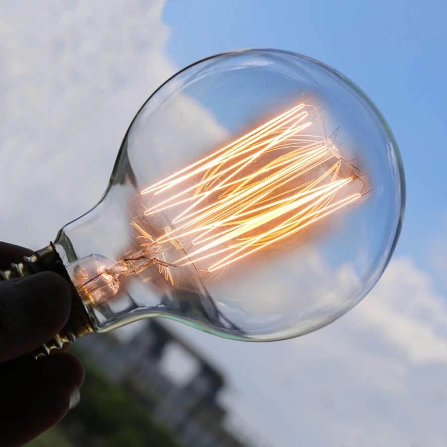Retro Edison Bulb E27 220V 40W ST64 G80 G95 G125 Ampoule Vintage Edison Bulb Incandescent Lamp Filament Light Bulb Home Decor
