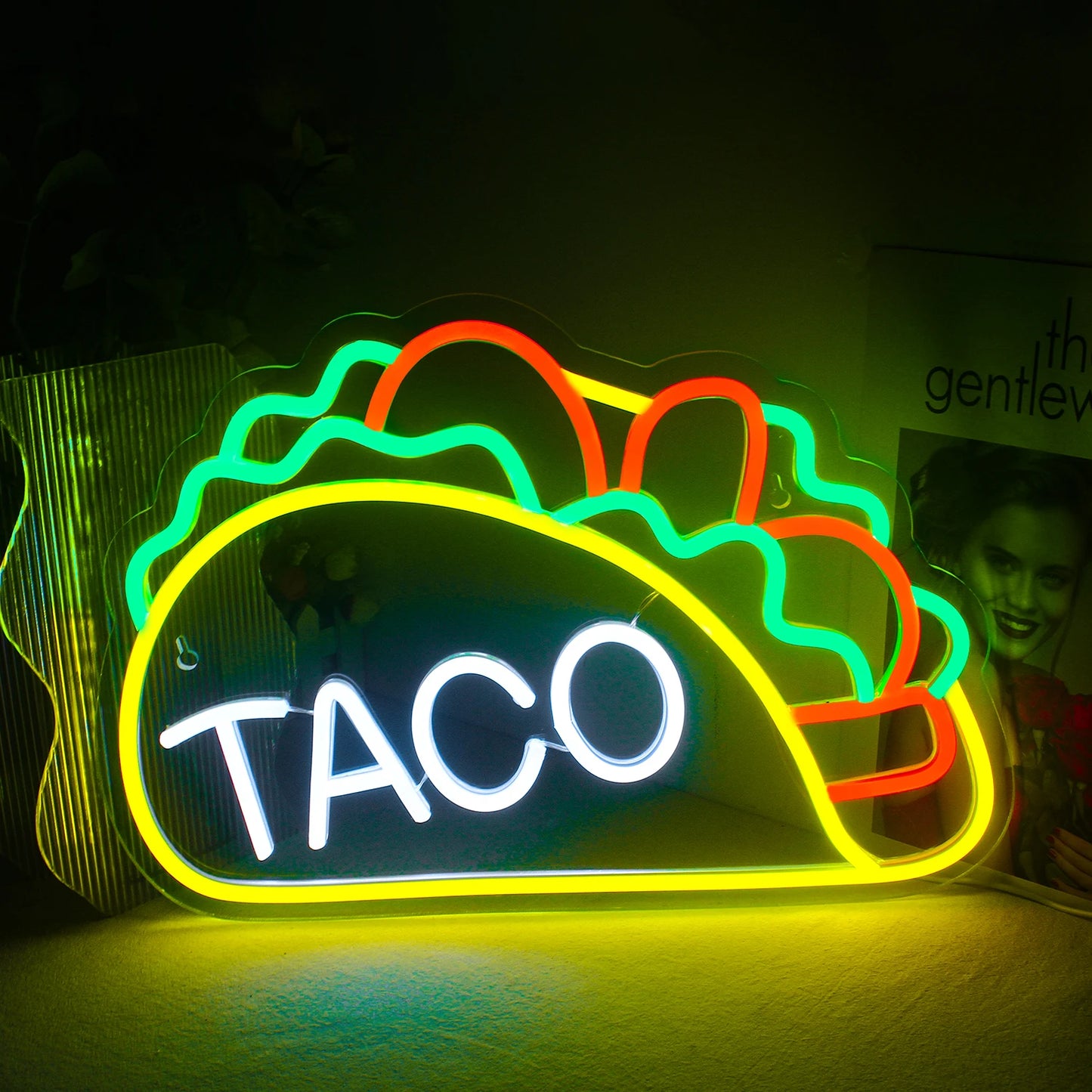 Fast Food Restaurant Neon Wall Art Decoration Hot Dogs Tacos BBQ Room Decor For Party Decoration Commercial Street Shop Lighting