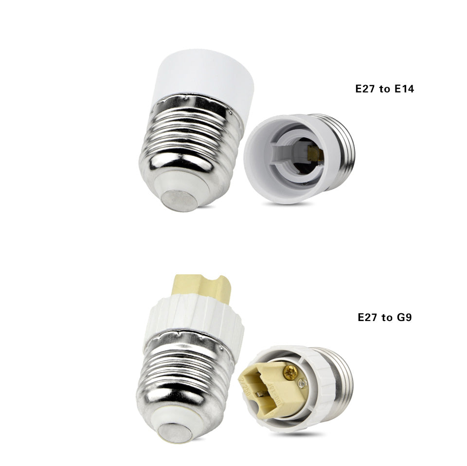 E27 1PCS Lamp Base Lamp Holder Converter Socket Adapter For E14 G9 E12 B22 G4 MR16 GU10 LED Corn Bulb light