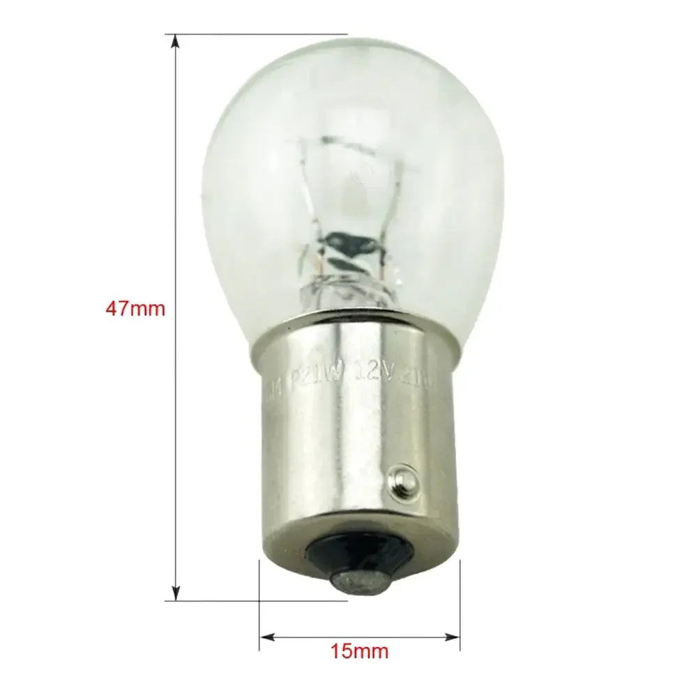 10 Pcs/Set 12V 1156 BA15S S25 Car Tail Lamp Bulbs Reverse Brake Tail Light Turn Signal Replacement Parts