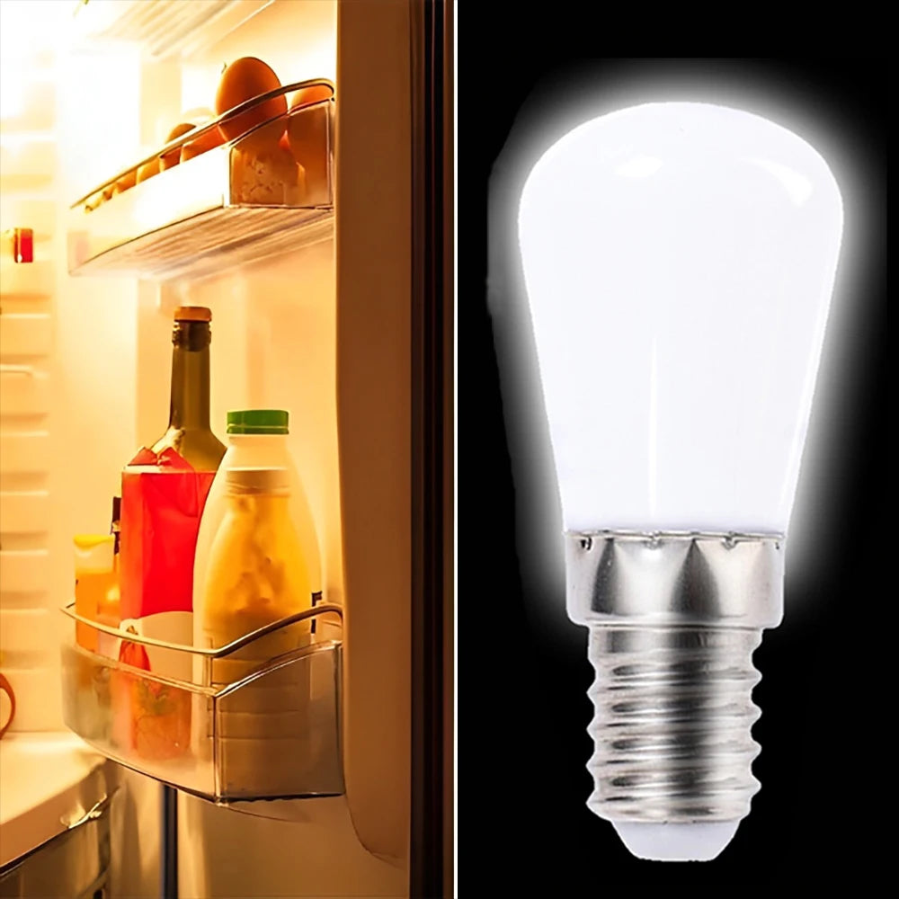 5/1Pcs LED Refrigerator Light Bulbs Mini E14/E12 Replacement Halogen Screw Bulbs For Kitchen Bedroom Sewing Machine Night Light