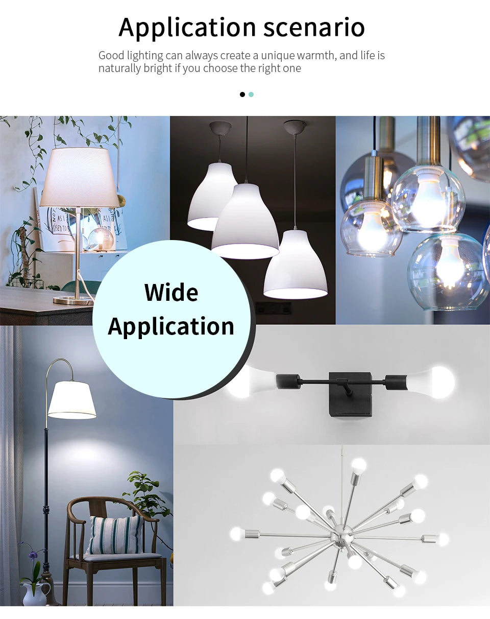 8Pcs/Lot Ampoule LED Bulb E27 E14 3W 5W 7W 9W 12W 15W 18W Smart IC LED lamp Light Cold White White Lampada Bombilla Lamp
