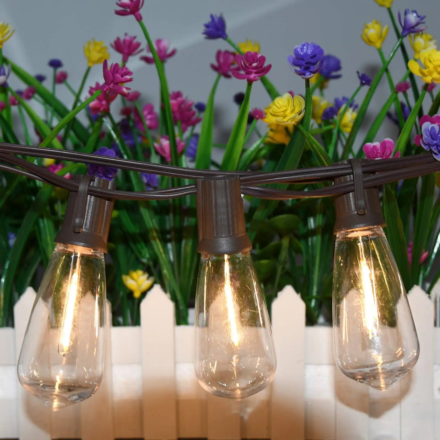 Vintage ST38 Led Replacement Light Bulbs Plastic E12 1W Equvalent 7W Incandescent Decorative Shatterproof Bulbs For String Light