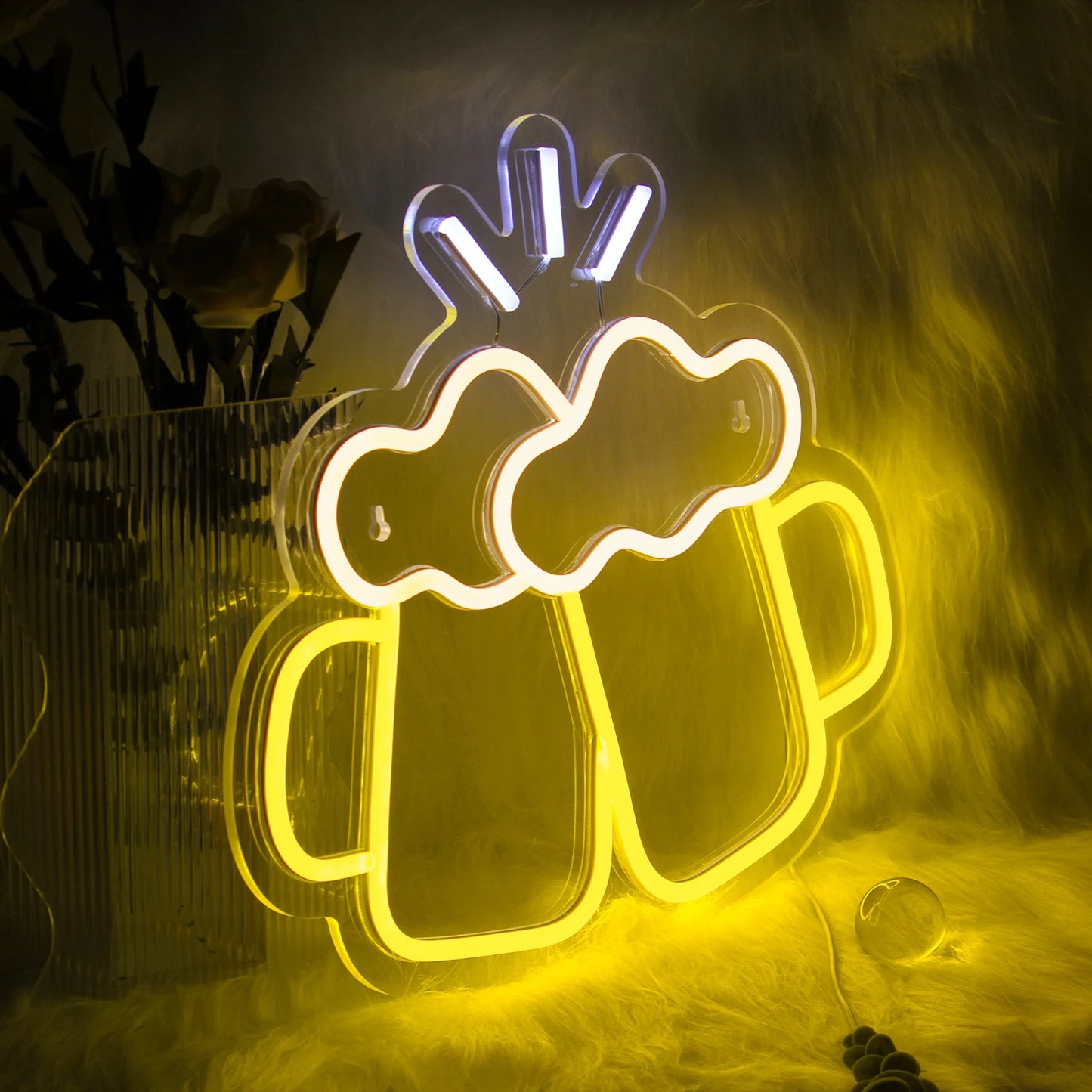 Beer Time Led Neon Sign Shop Bar Restaurant Hotel Decorative Light Neon Bedroom Wall Kitchen Personalized Decor Night Light USB