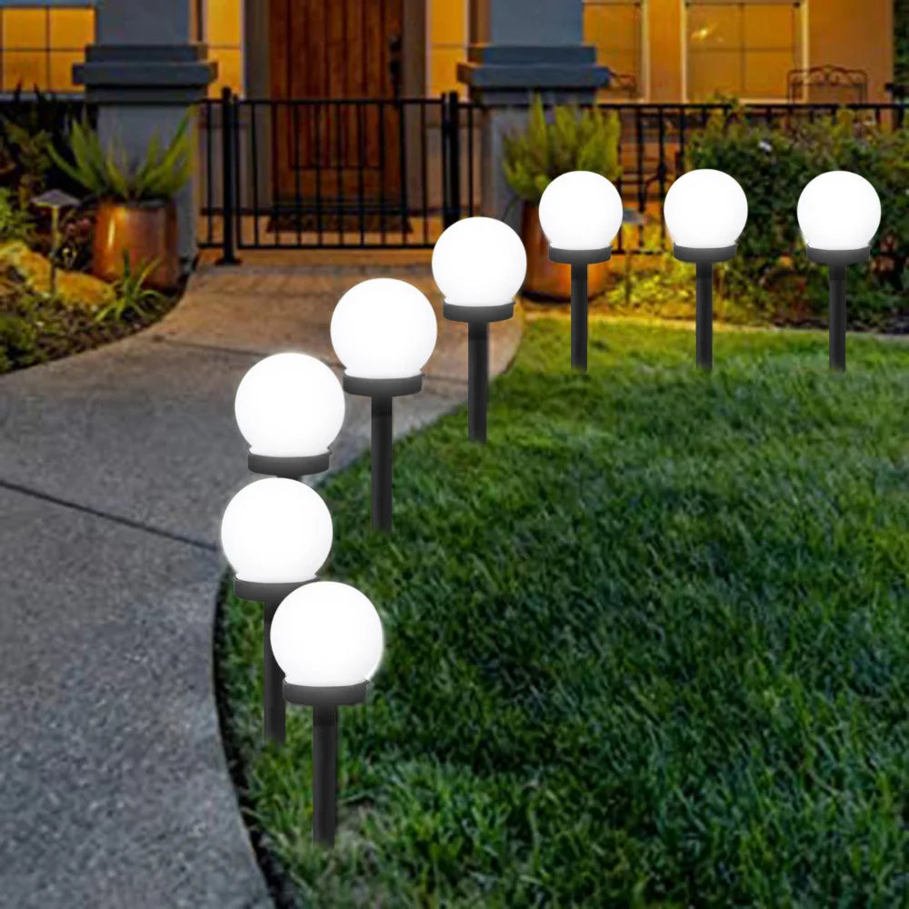 Garden Hanging Solar Light Round Ball Light With Butterfly Waterproof Metal Weaving Hanging Lamp Home Decorative Nightlight
