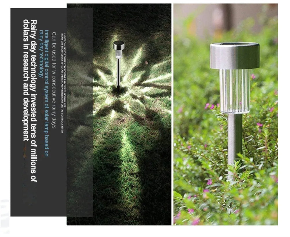 1~10PCS Solar Garden Light Outdoor Solar Powered Lamp Lanter Waterproof Landscape Lighting For Pathway Patio Yard Lawn