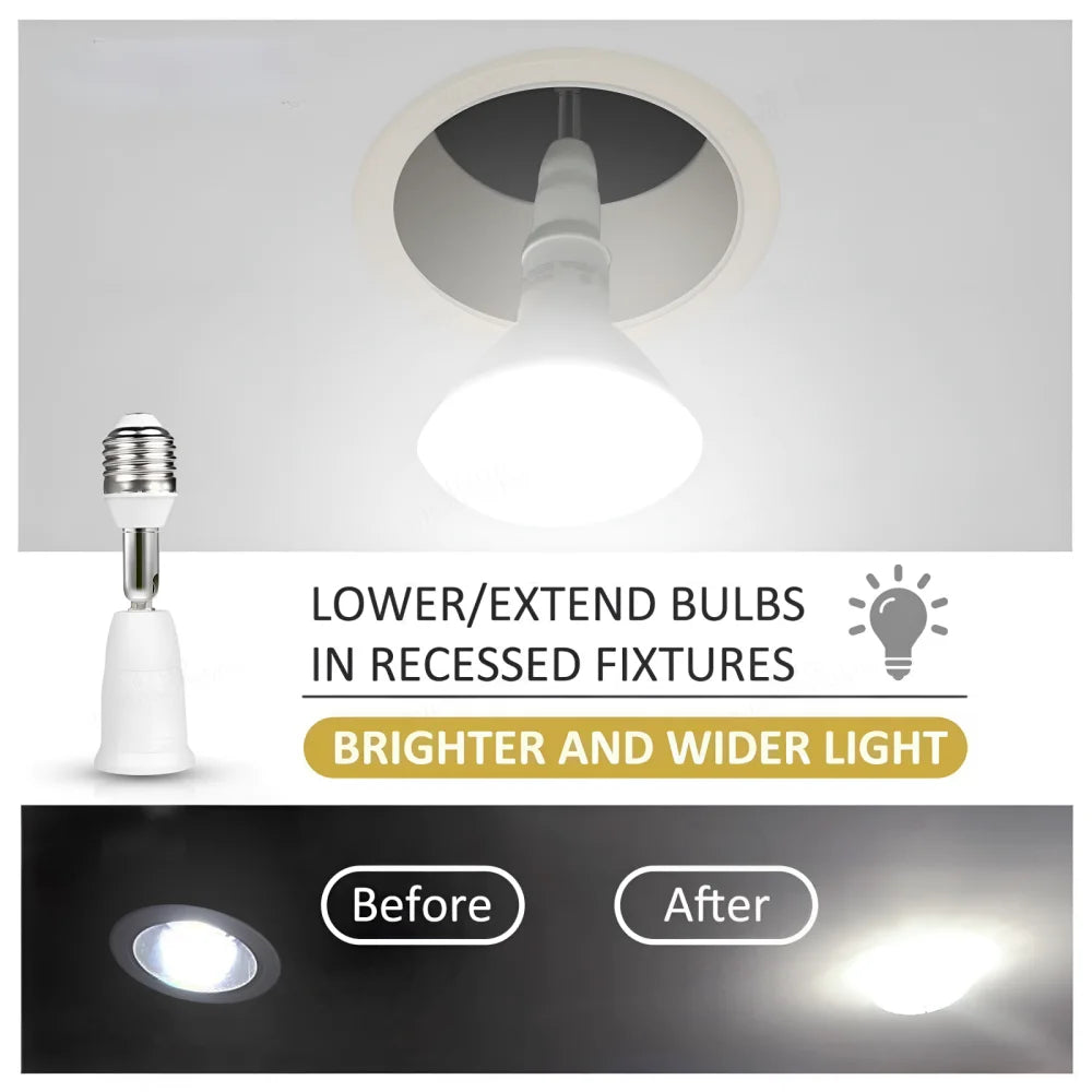 E27 TO E14 LED Bulb Lamp Holder 2 in 1/3 in 1/4 in 1/5 in 1 E27 Base Socket Splitter LED Lamp Socket Light Bulb Adapter Holder