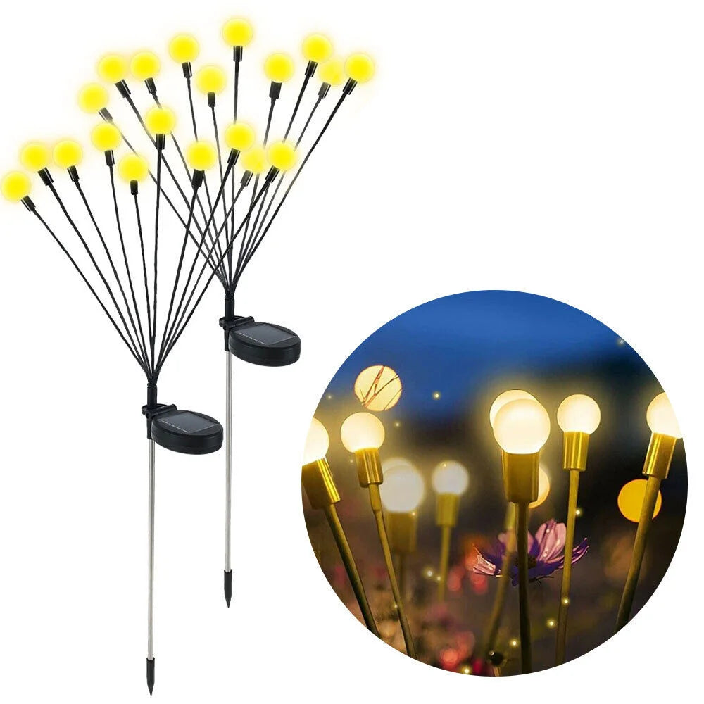 8/10LED Solar Light Outdoor Waterproof Garden Decoration Landscape Lights Firefly Garden Lamp Courtyard Garden Decor
