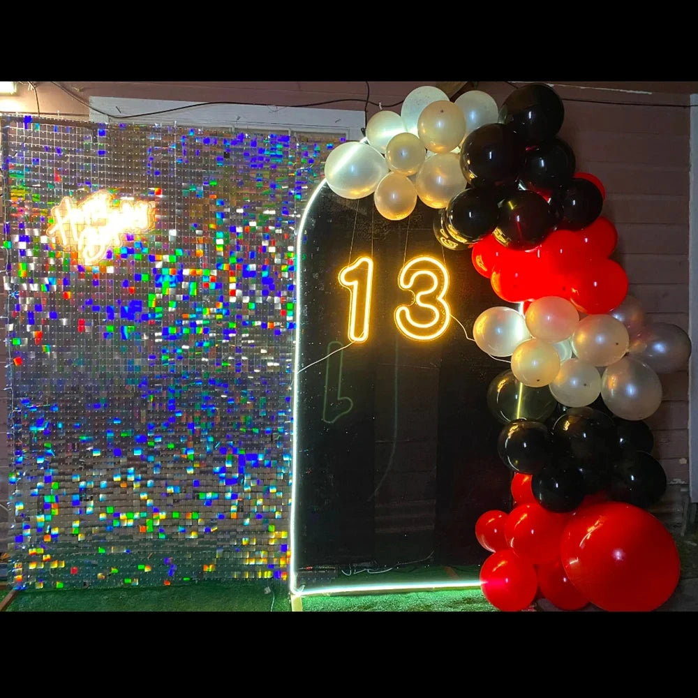 Custom Number 0 1 2 3 4 5 6 7 8 9 Neon Sign Light for Wedding Birthday Commemoration Day Lights Party Wall Decor Lights