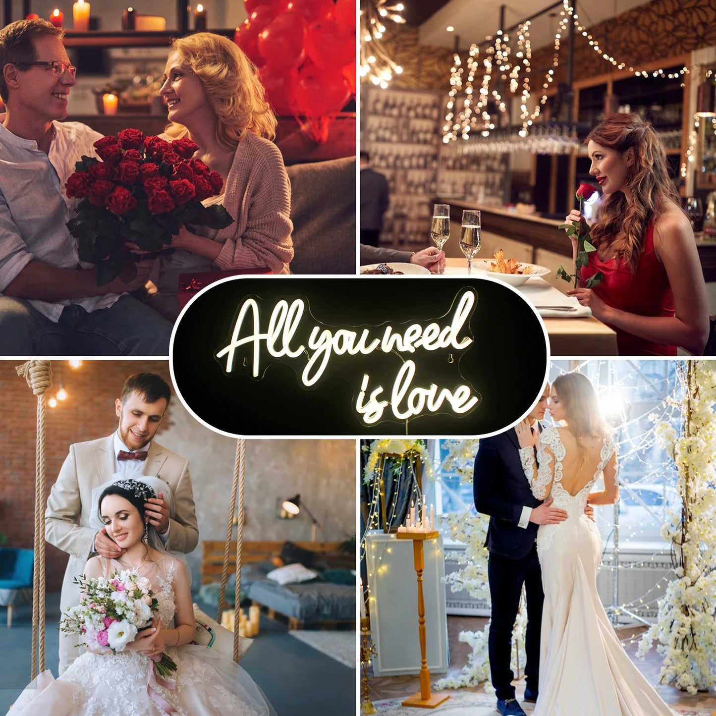 It Was Always You Neon Signs LED Wedding Boda Party Romantic Sign Lights Bedroom Room Decor Art Wall Oh Baby Decoration Lamp