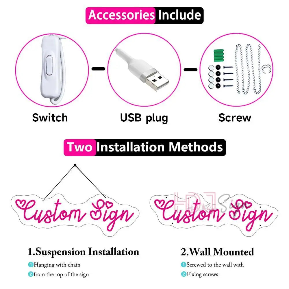 Neon Led Sign Moutain and Sun Neon Lights USB LED Lamp Signs Home Wall Decor Bedroom Kid Room Bar Party Birthday Decoration