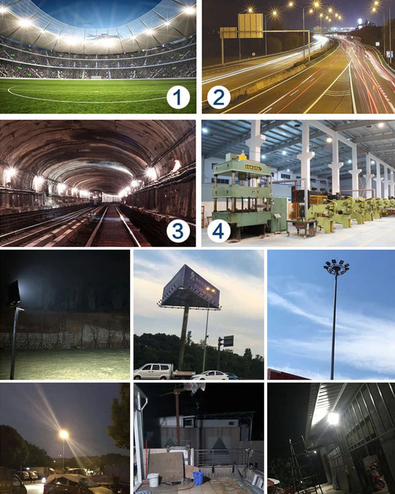 Outdoor LED Flood Light 220V 50W Waterproof Projector Reflector Spotlight Exterior Construction Housing Garage Gate Lamp