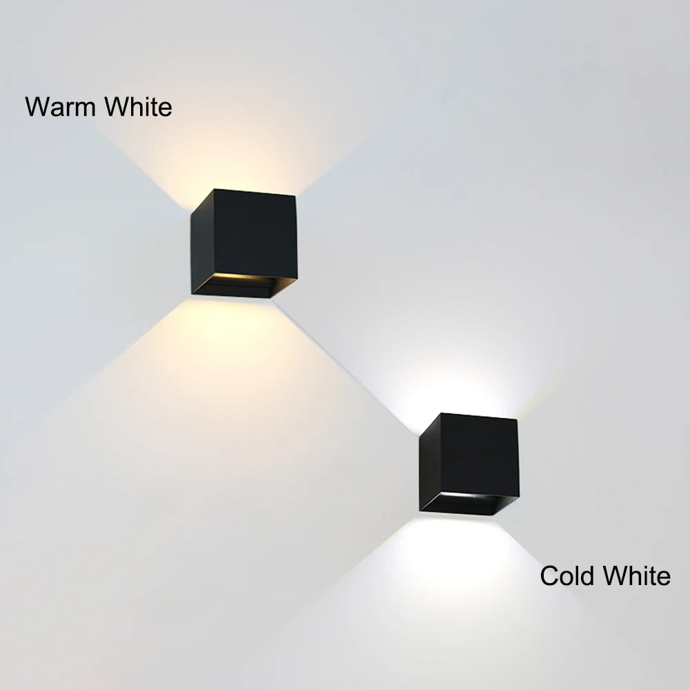 Led Wall Lamp Outdoor Indoor Waterproof IP 65 Surface Mounted Modern Simple LED Up and Down Wall Light Porch Garden 12W AC85-265