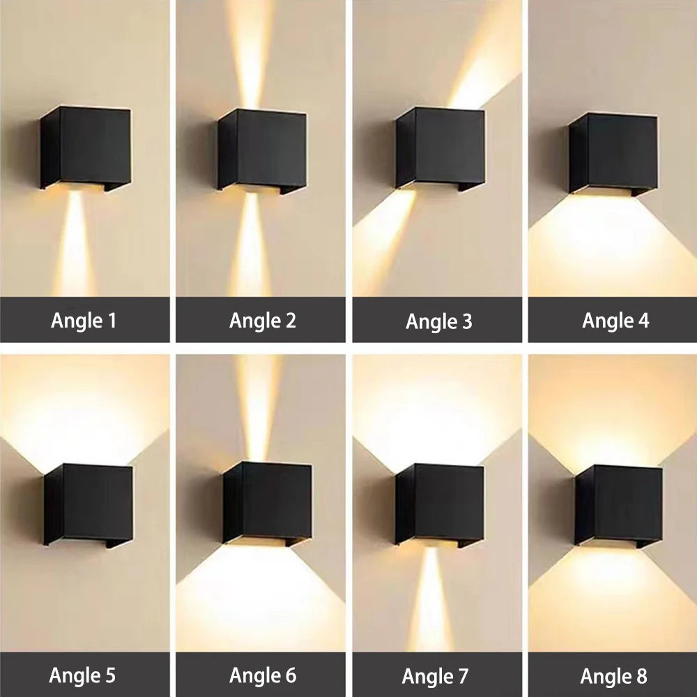 Led Wall Lamp Outdoor Indoor Waterproof IP 65 Surface Mounted Modern Simple LED Up and Down Wall Light Porch Garden 12W AC85-265