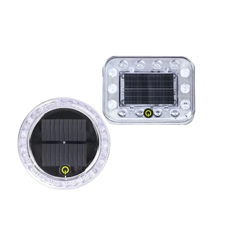 Solar Car Night Safety Flashing Led Light Super Strong Magnetic Base Car Warning Lamp Anti-Collision Wide Tail Light Auto Tool