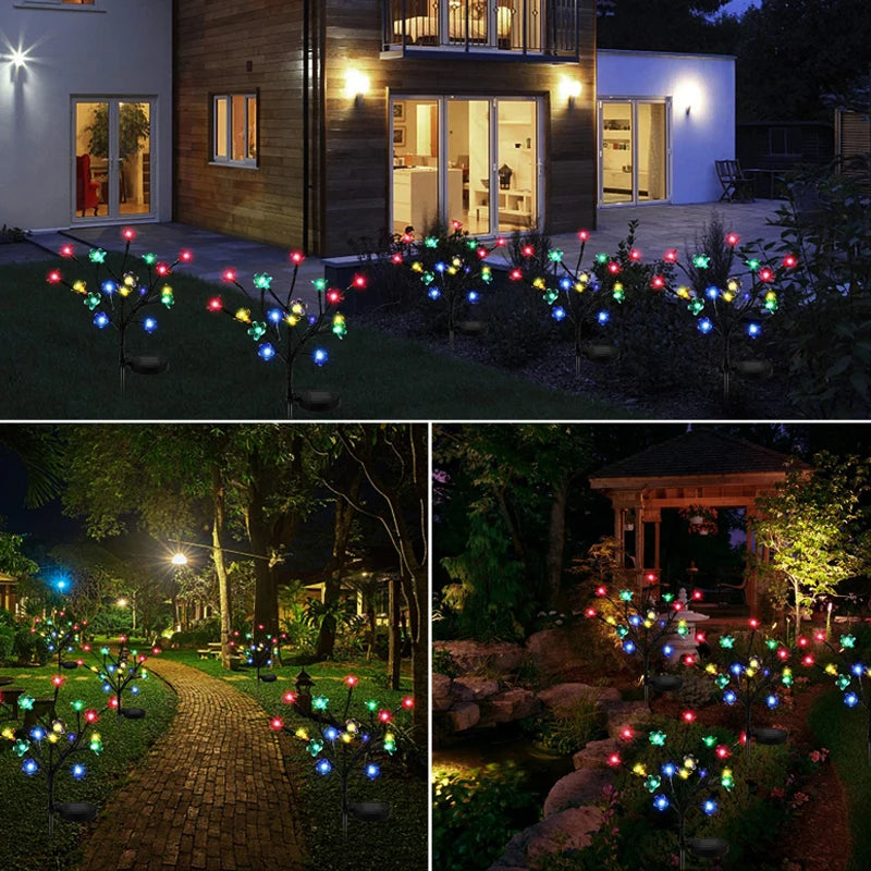 Solar LED Firework Fairy Lights Outdoor Garden Decoration Lawn Pathway Lights For Patio Yard Party Christmas Wedding Decor