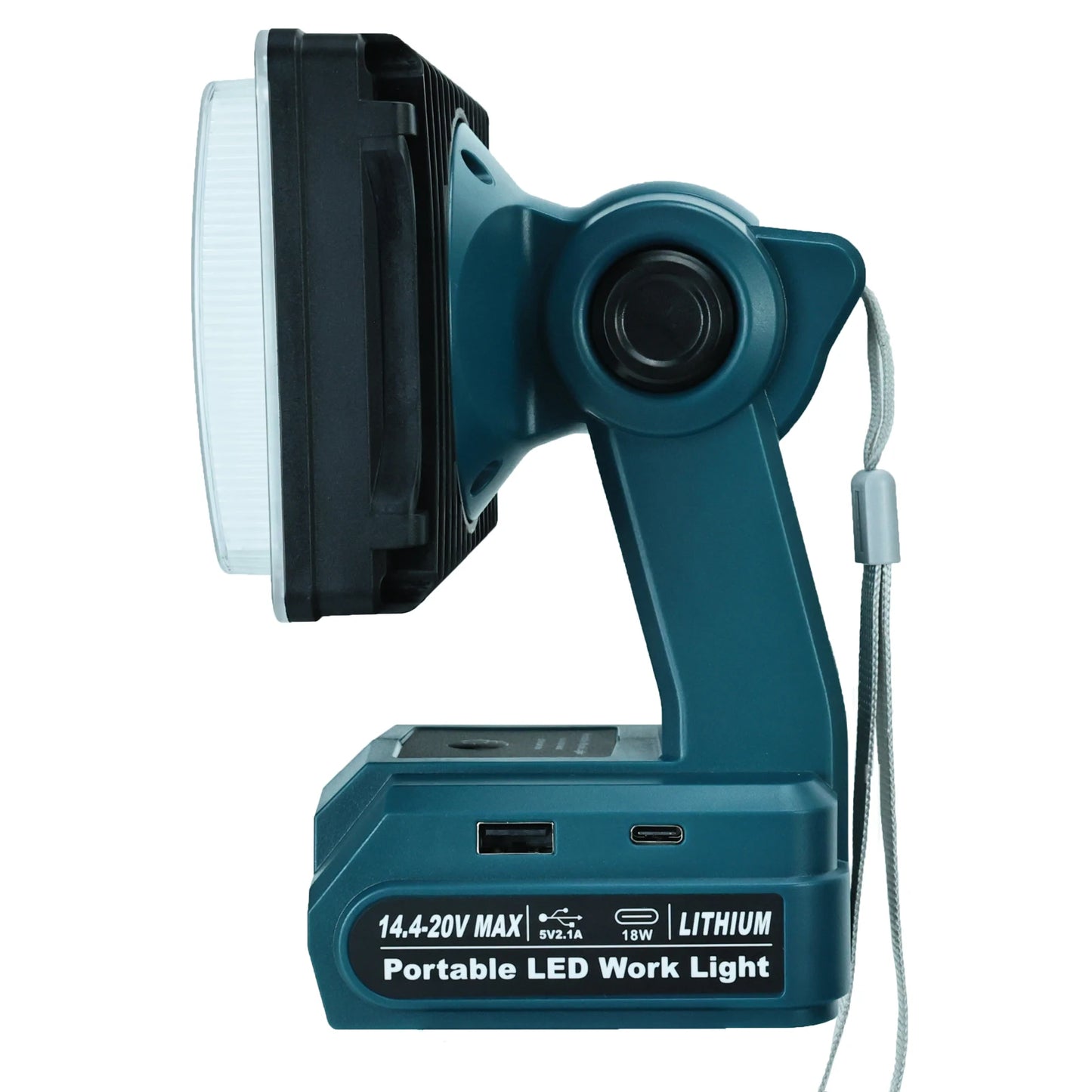 28W 2000LM LED Work Light for Makita 14.4-20V Li-ion Battery Lamp Flashlight Outdoor Emergency Lighting with USB Type-C Port