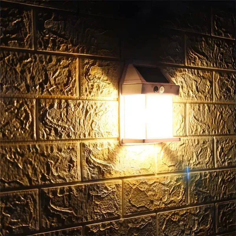 Outdoor Solar Wall Lamp Waterproof Tungsten Filament Lamp Induction Lamp Household Light Garden Wall Light