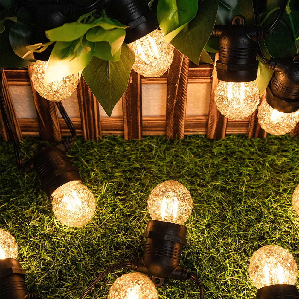 6Pcs Vintage G40 Decorative LED Light Bulb E27 1W 220V Pineapple Colorful LED Filament Bulb for Street Garland Light Outdoor