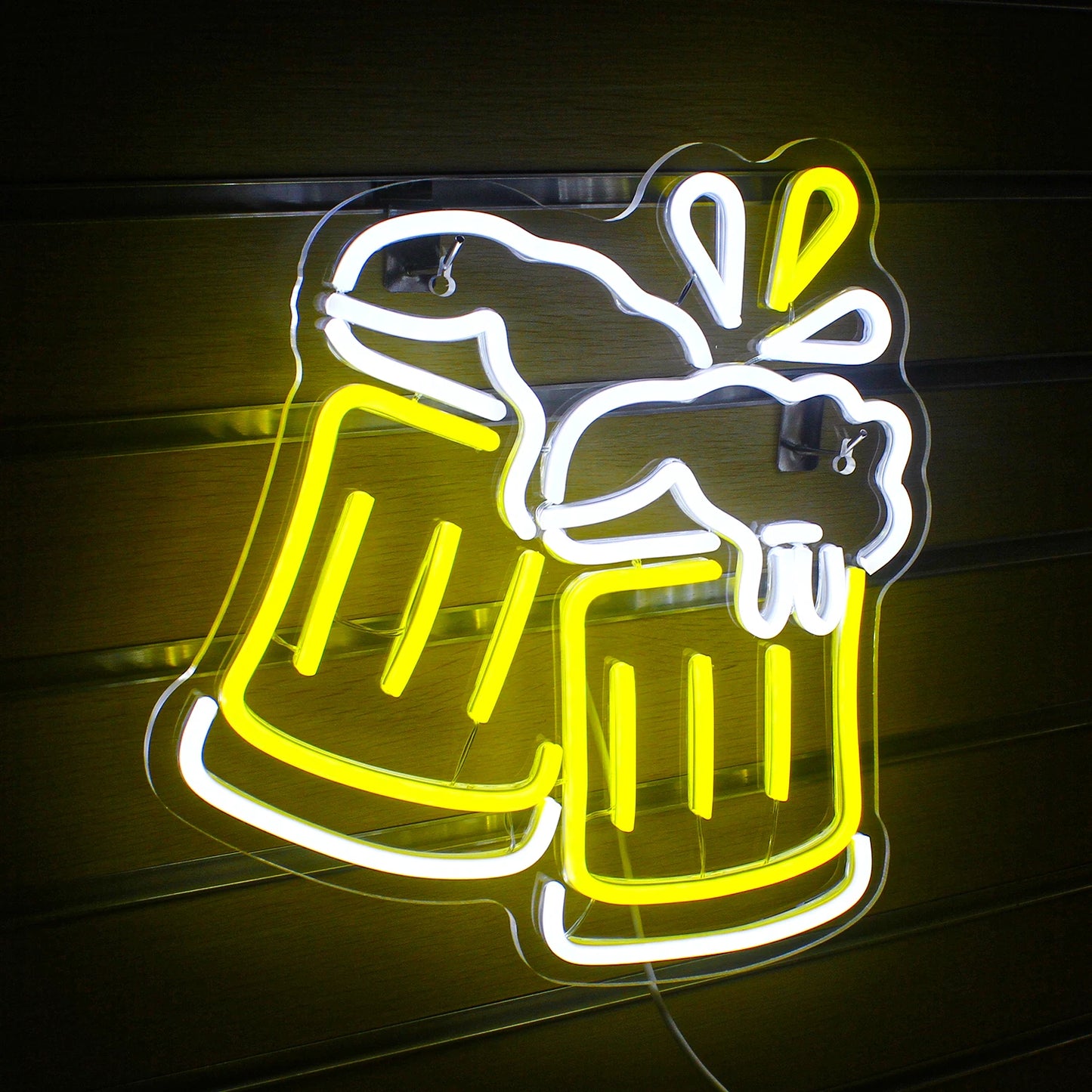 Beer Cheers Neon Sign Led Sign for Wall Decor Beer Man Cave Bar Home Pub Party Club Restaurant Shop Sign Bar Lights Wall Decor