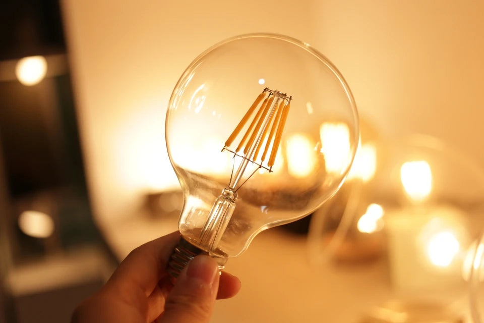 2W 4W 6W 8W E27 E14 Retro Edison LED Filament Bulb Lamp 220V-240V Light Bulb C35 G45 A60 ST64 G80 G95 G125 Glass Vintage Bulb