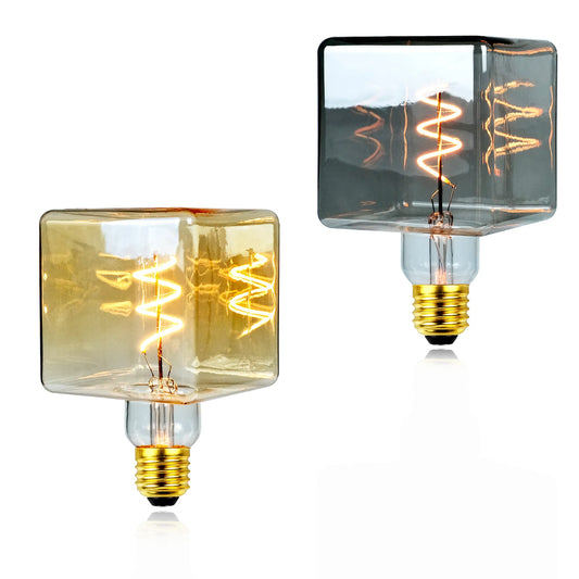 TIANFAN Led Bulbs Vintage Light Bulb Ice Cube 4W Dimmable 220-240V E27 Edison Bulb Specialty Decorative Light Bulb