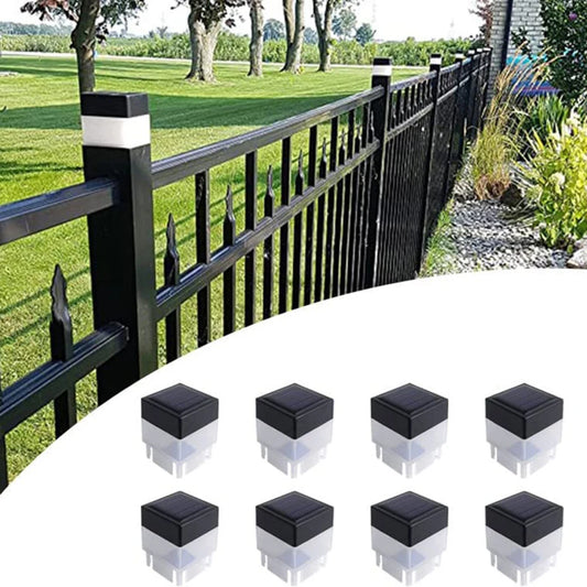 Solar Post Lamp Square Walkway Light Outdoor Patio Light Lawn Fence Landscape Lights Led Post Lamps For Gardens Corridors Villas