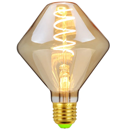 Edison E27 Vintage Led Bulb Gyro φ95mm 4W Dimmable 2000Kelvin Super Warm 220-240V Specialty Decorative Light Bulb