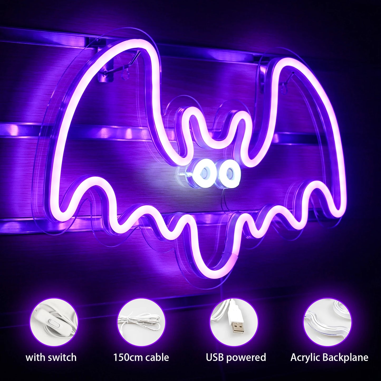 Pumpkin Halloween Neon Signs Lantern Led Light Up Sign USB Powered Home Party Bedroom Decoration Spooky Boo Neon Wall Decor Lamp