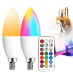 The Brightest Lighting Solution: E14 LED Bulb Candle Neon Color