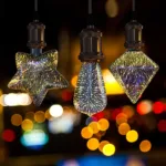 Illuminate Your Home with 3D Colourful Fireworks E27 Bulbs