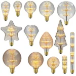 Vintage Led Bulb Starry Firework E27 Bulbs