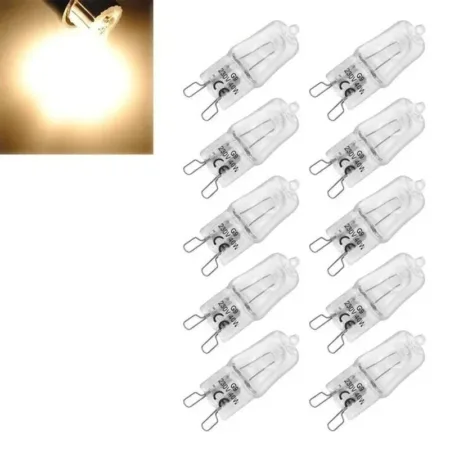 Illuminate Your Space with 10pcs G9 Eco Halogen Light Bulbs