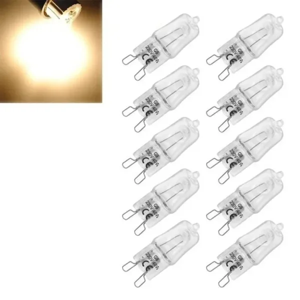 Illuminate Your Space with 10pcs G9 Eco Halogen Light Bulbs