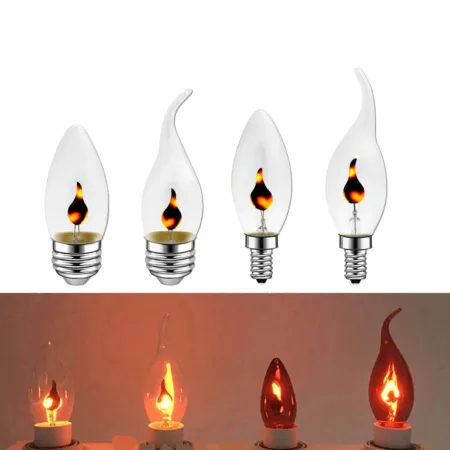 Illuminate Your Space with 10pcs/lot E27 E14 LED Flame Candle Light Edison Bulbs