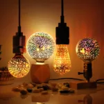 Illuminate Your Space with Flaming Fireworks Effect 3D LED E27 Bulb